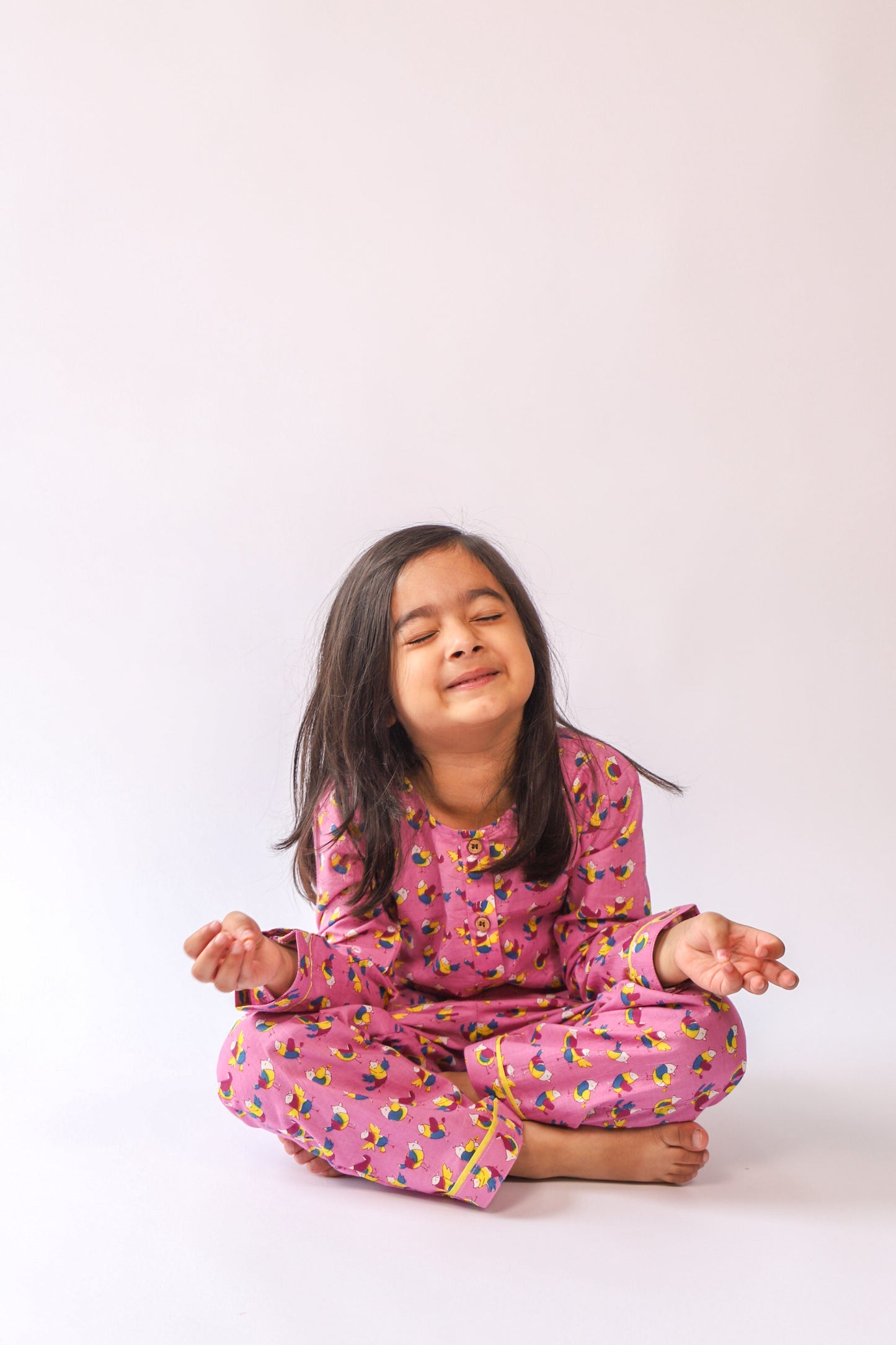 Girls Pajama Set - Bird Print