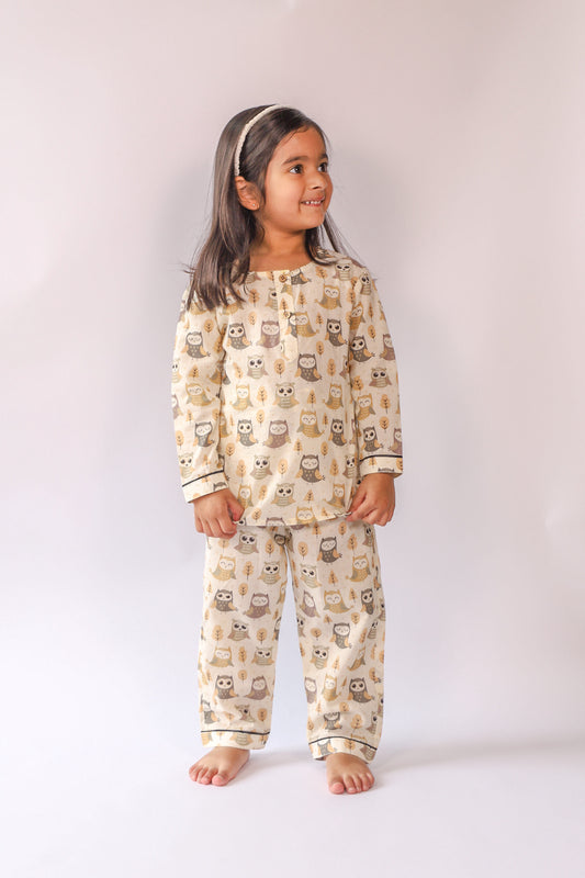 Unisex Kids Pajama Set - Owl