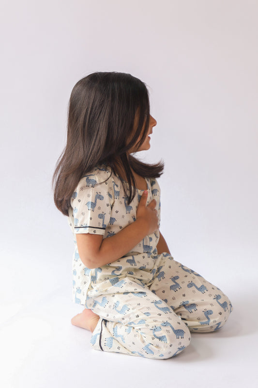 Unisex Kids Pajama Set  - Giraffe