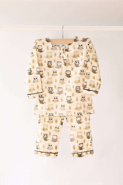 Unisex Kids Pajama Set - Owl